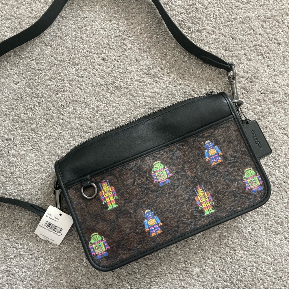 Coach robot crossbody bag NWT